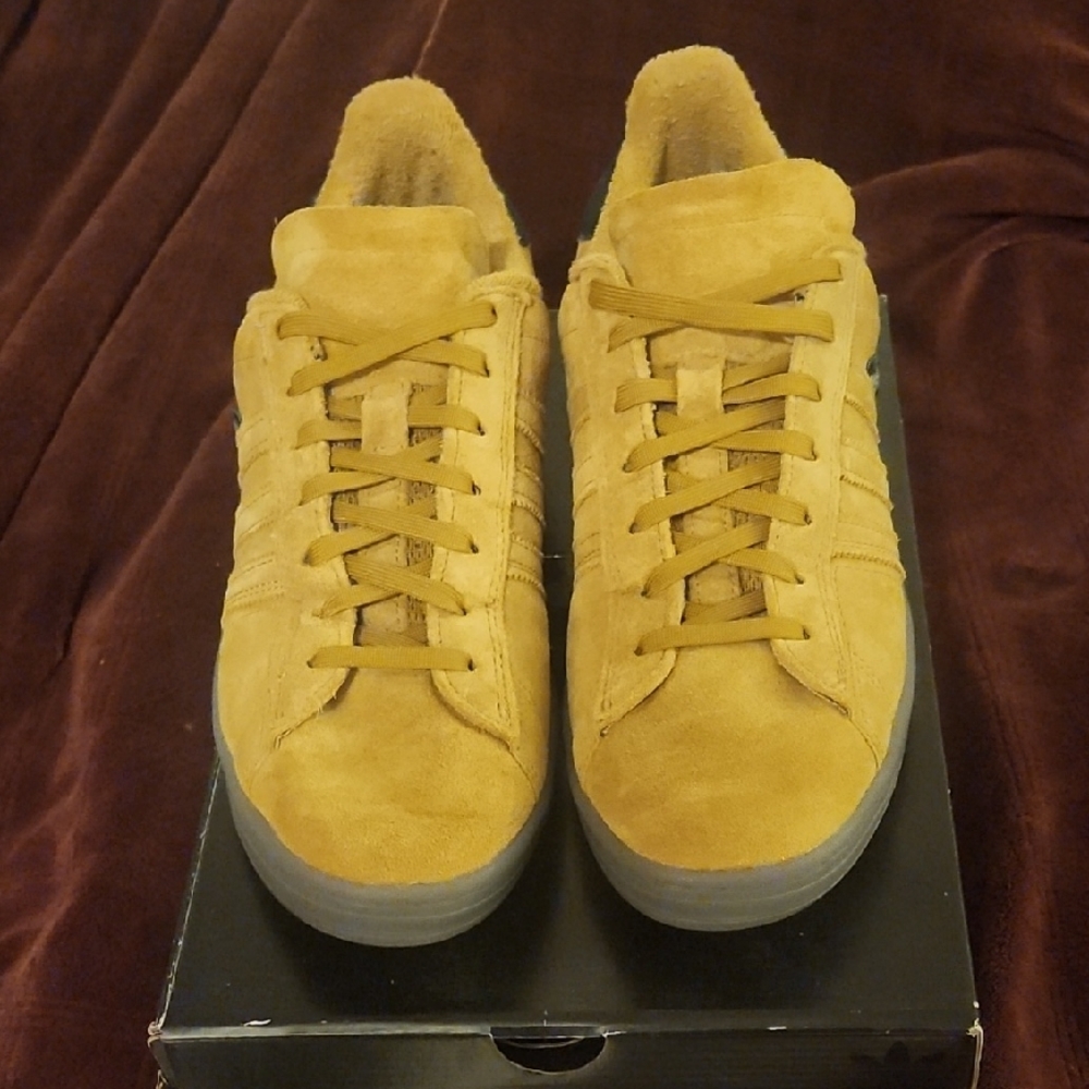 ♥️Adidas Campus ADV Men's Mustard Suede Athletic Shoes♥️